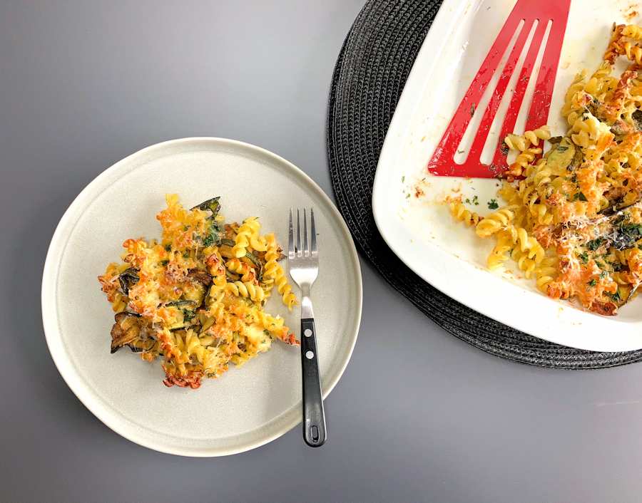 Herby Courgette Pasta Bake Recipe Cuisine Fiend